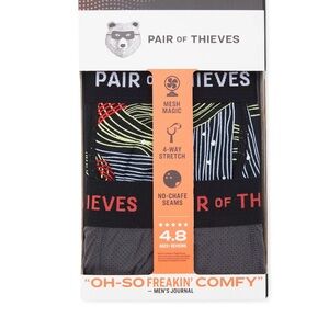 *New* PAIR OF THIEVES Mens Small Boxer Briefs Underwear Mesh Magic 2 pack